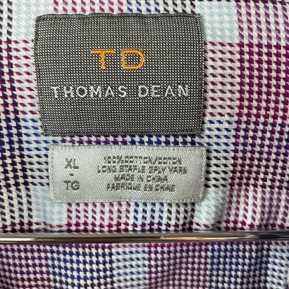 Thomas Dean Dress Shirt Size XL EUC